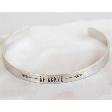 Fashion Stainless Steel Inspirational Be Brave