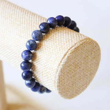 Bracelet en Sodalite – Perles 8mm