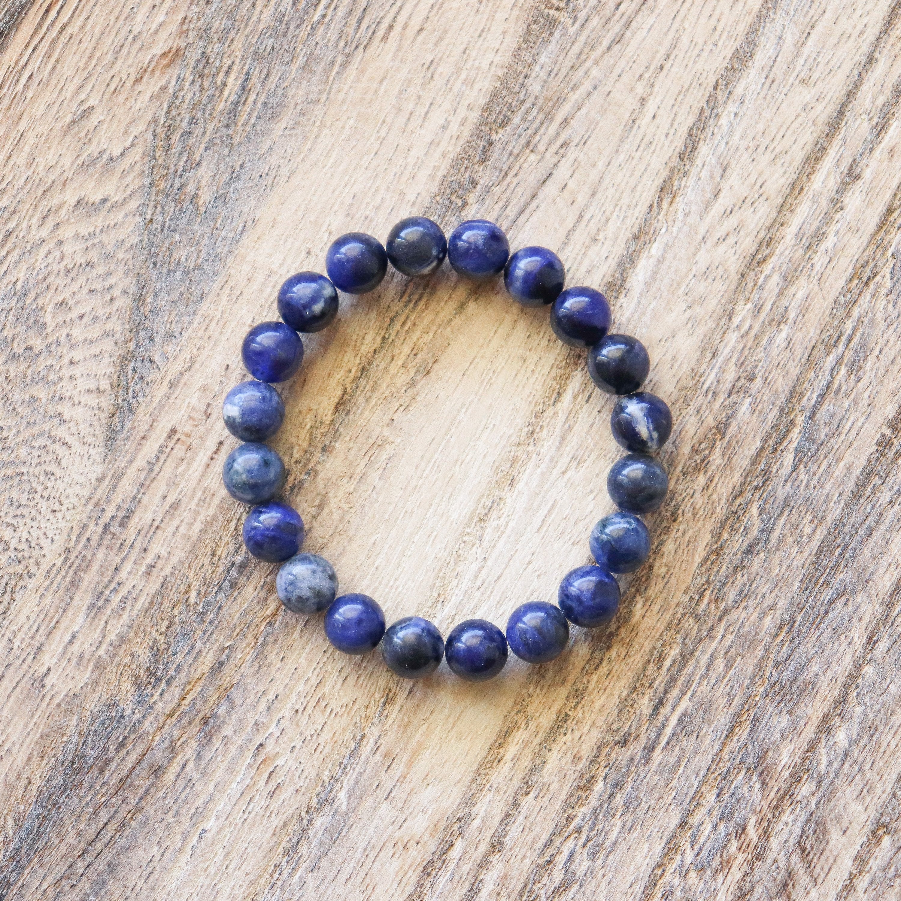 Bracelet en Sodalite – Perles 8mm