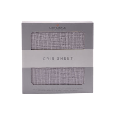Cool Grey Crib Sheet