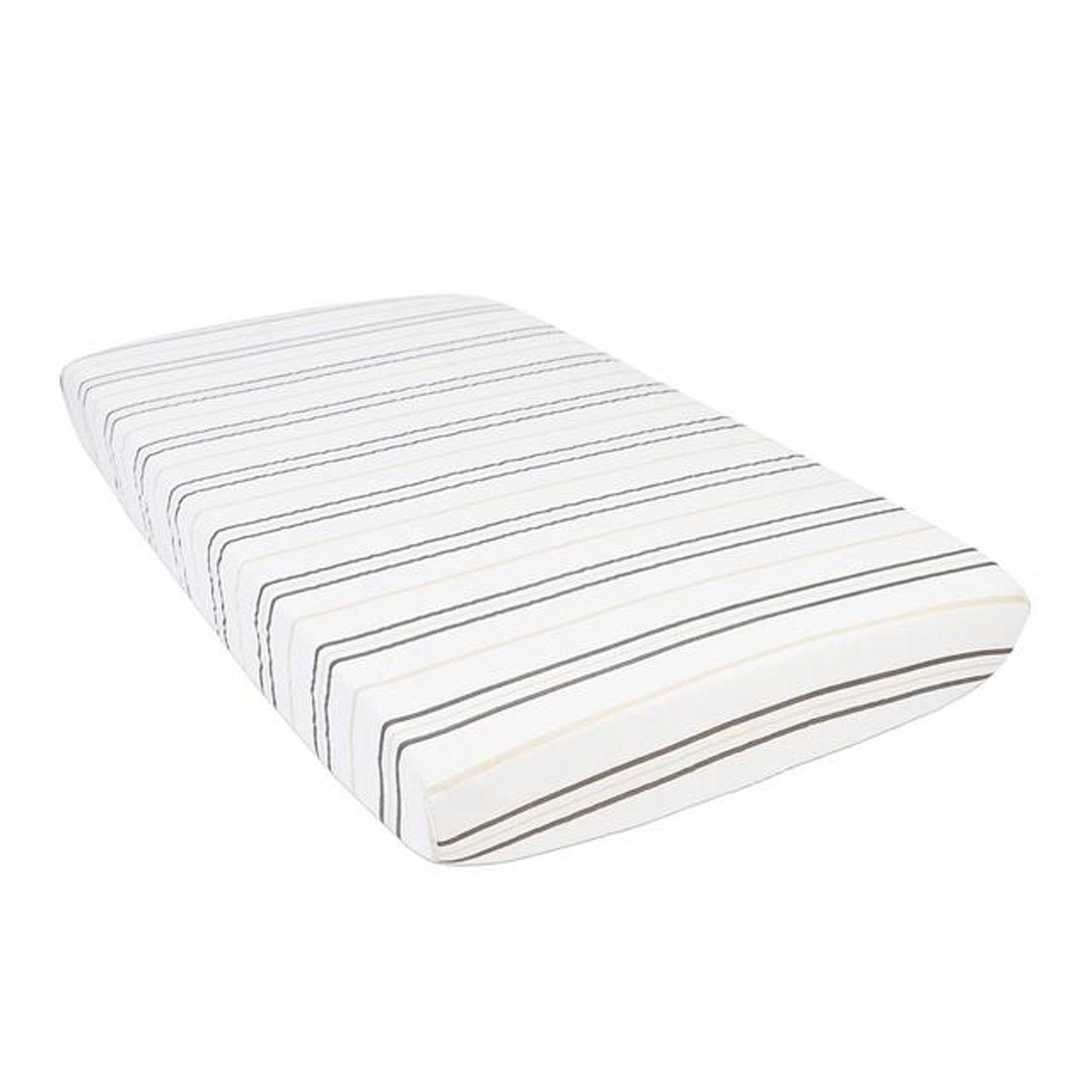 Grey Stripe Crib Sheet