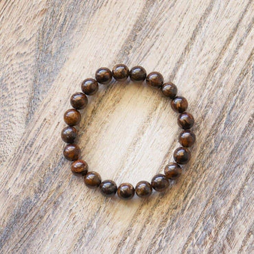 Bracelet en Bronzite – Perles 8mm