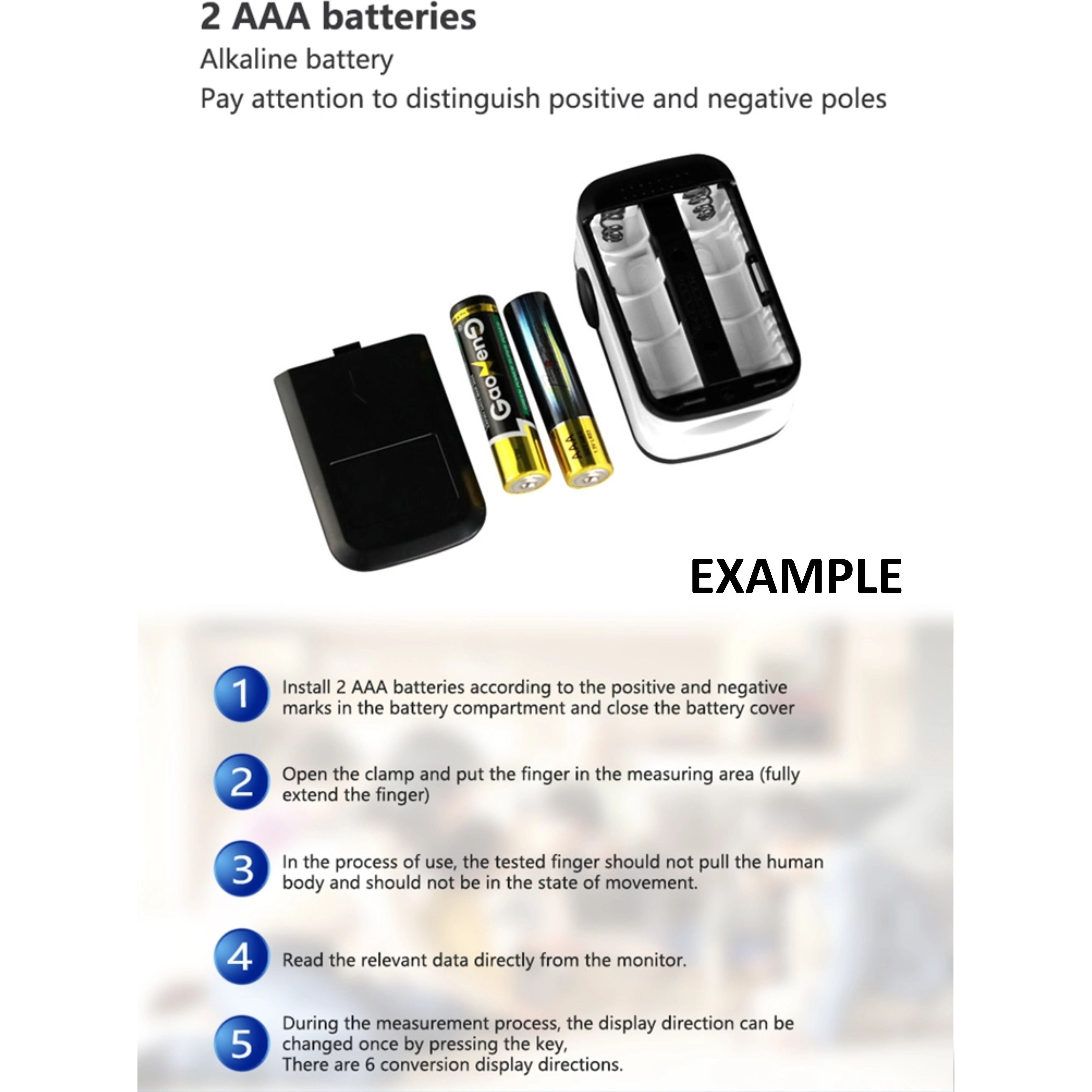 Pulse Fingertip Oximeter Blood Oxygen SpO2 Monitor