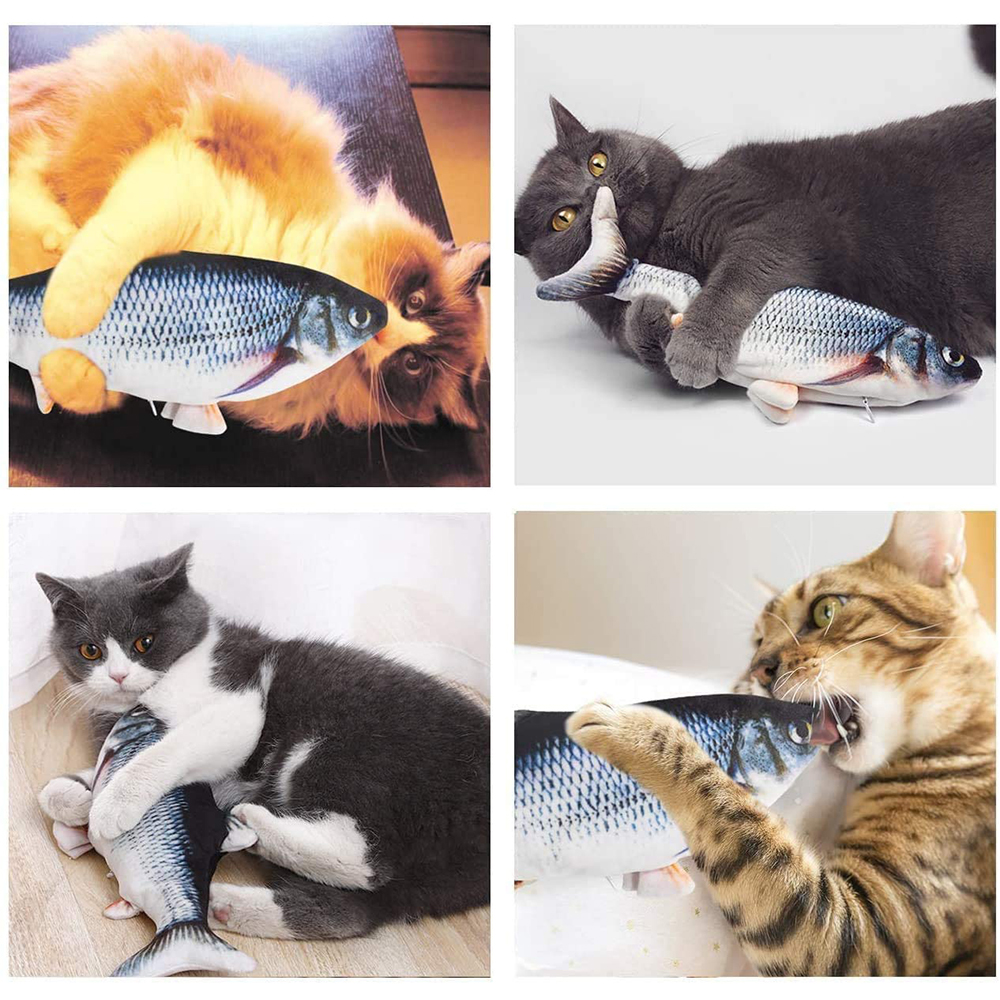 Electronic Floppy Fish Cat Toy Moving Fish Toy for Cats