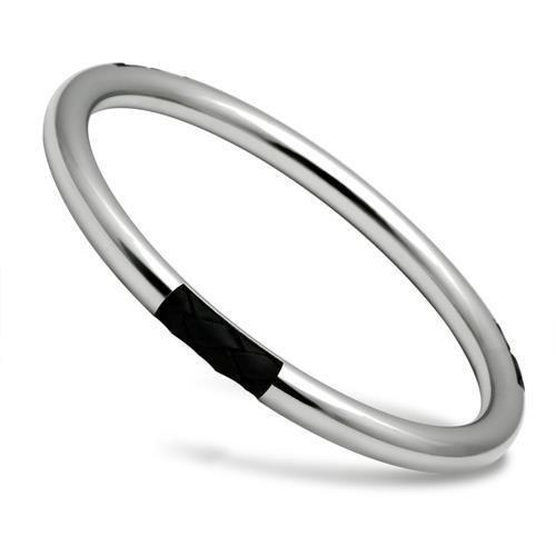 TK404 - High polished (no plating) Stainless Steel Bangle with No