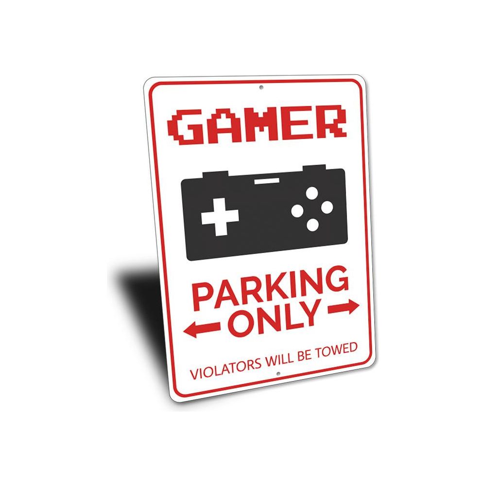 Gamer Parking Sign
