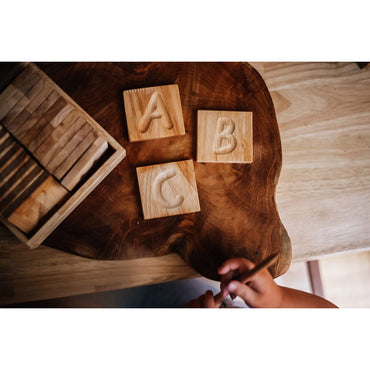 Capital letter tray - Wooden Toy