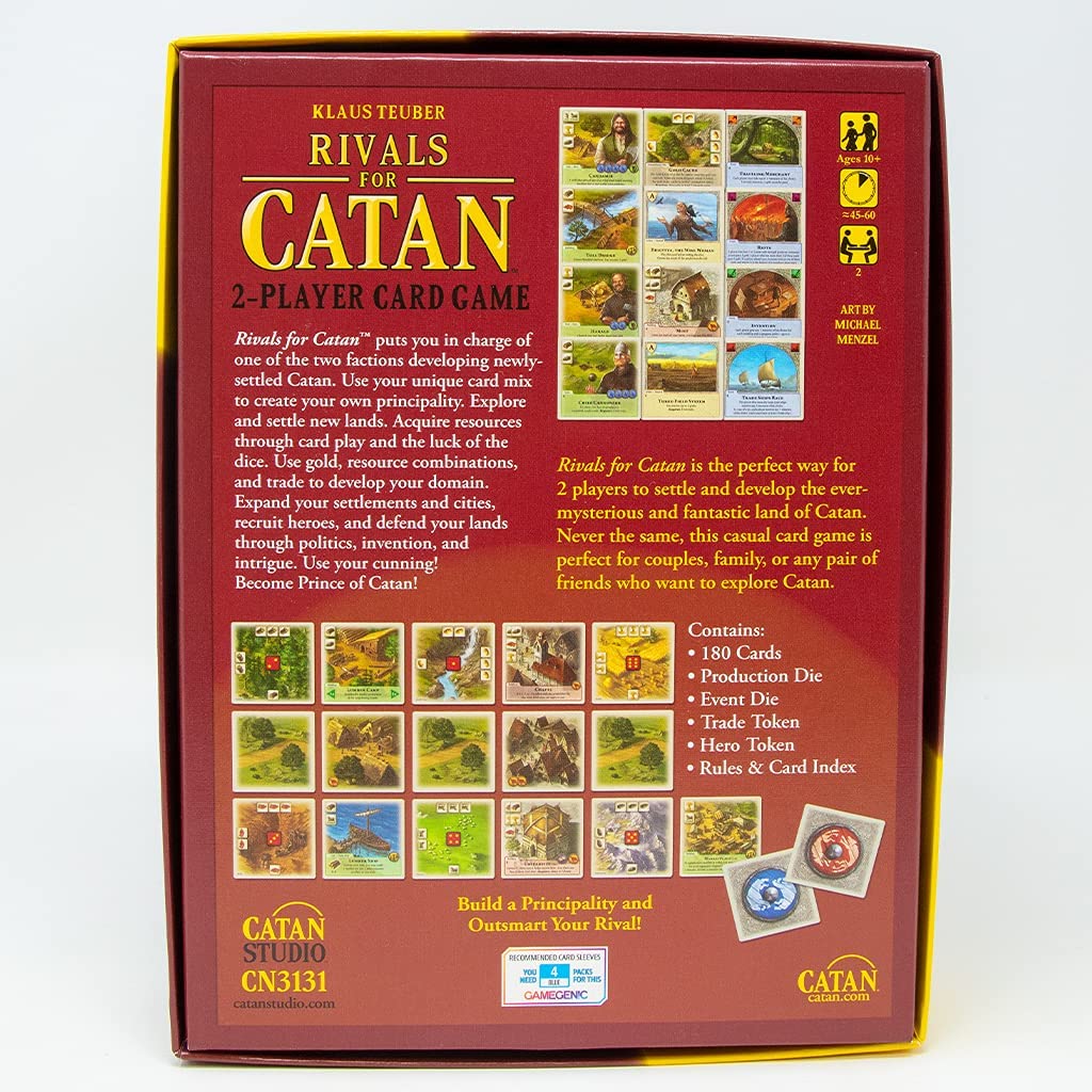 Rivals for CATAN Card Game for 2 Players (Base Game)