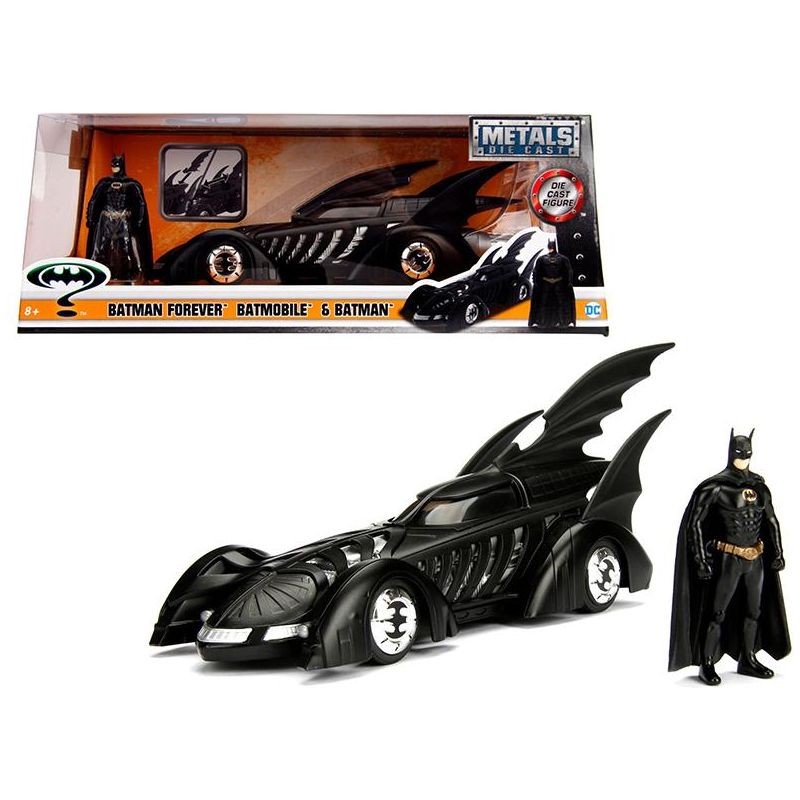 1995 Batman Forever Batmobile with Diecast Batman Figure 1/24 Diecast