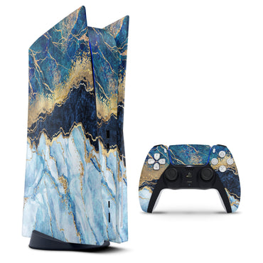 Foiled Marble Agate - Vinyl decal Bundle for PlayStation 5