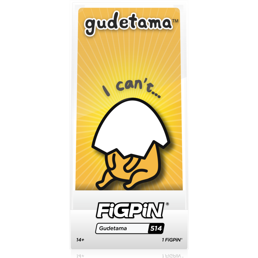 FiGPiN Gudetama [I Can't] #514 Limited Edition 1500
