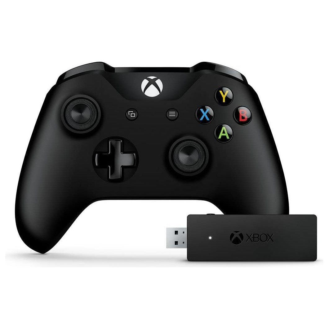 Microsoft Xbox One S Controller + Wireless Adapter for Windows 10