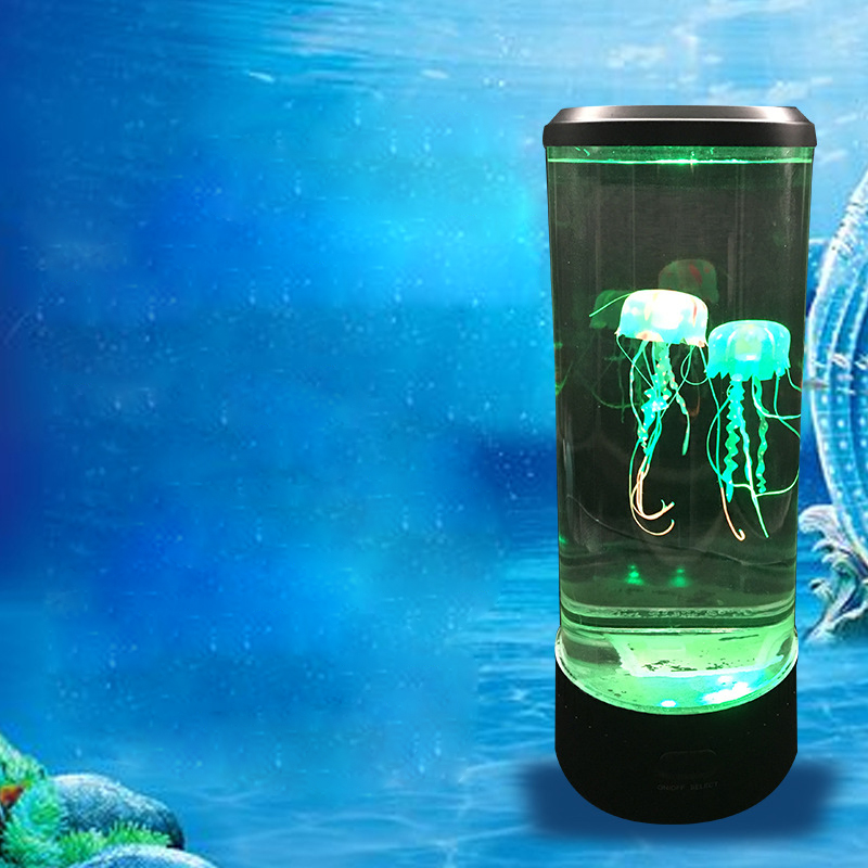 LED Tower Fantasy Jellyfish Lamp With Remote Control