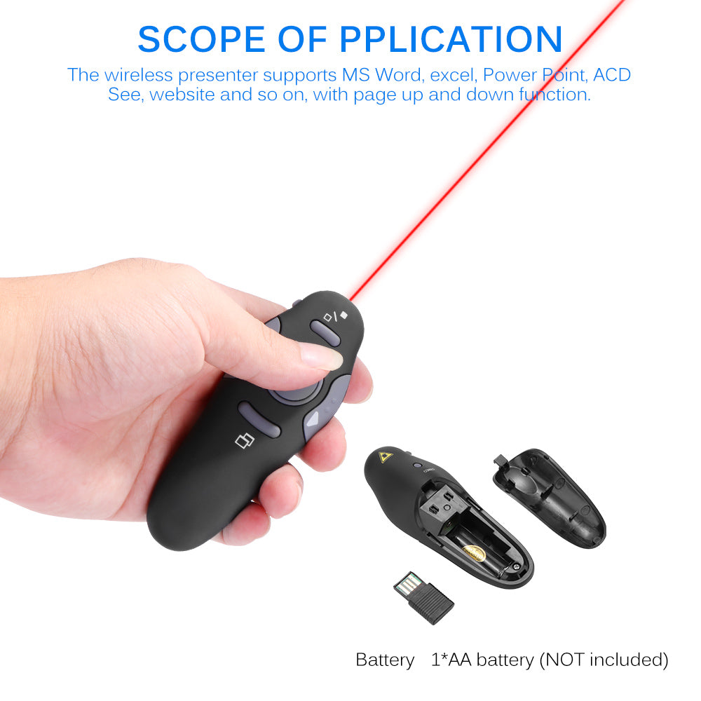 Wireless Presenter with Red Laser Pointers Pen USB