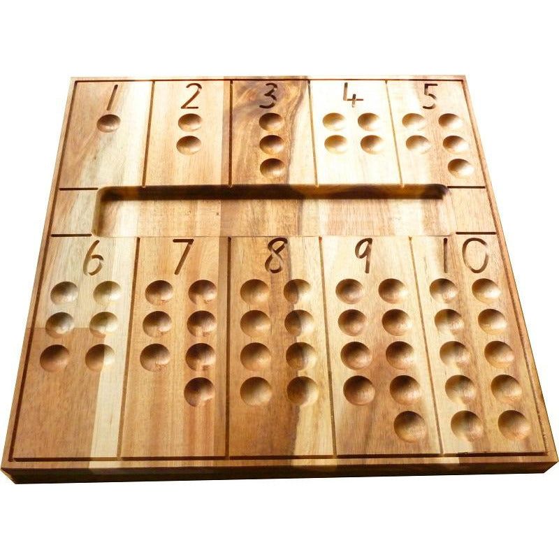 QToys Natural Counting Board Wooden Toy
