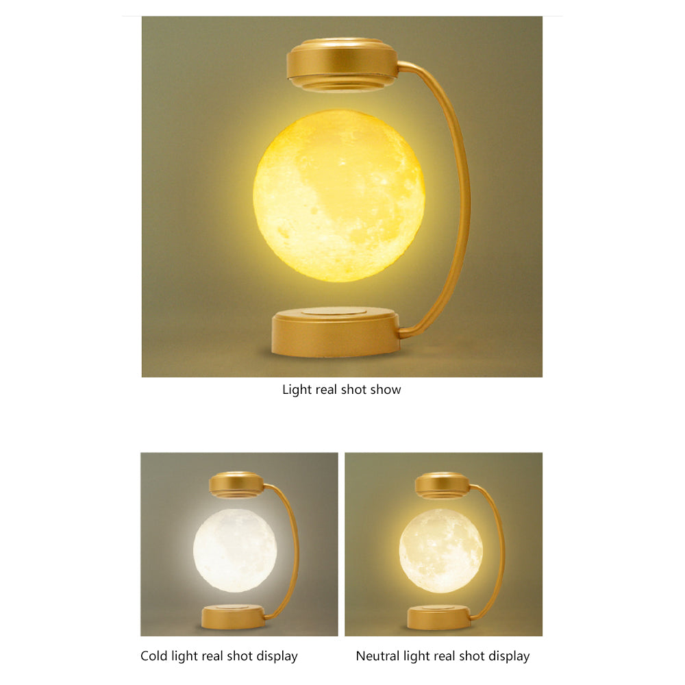 Creativity Magnetic Levitation Moon Lamp LED Rotating Dangling Lamp