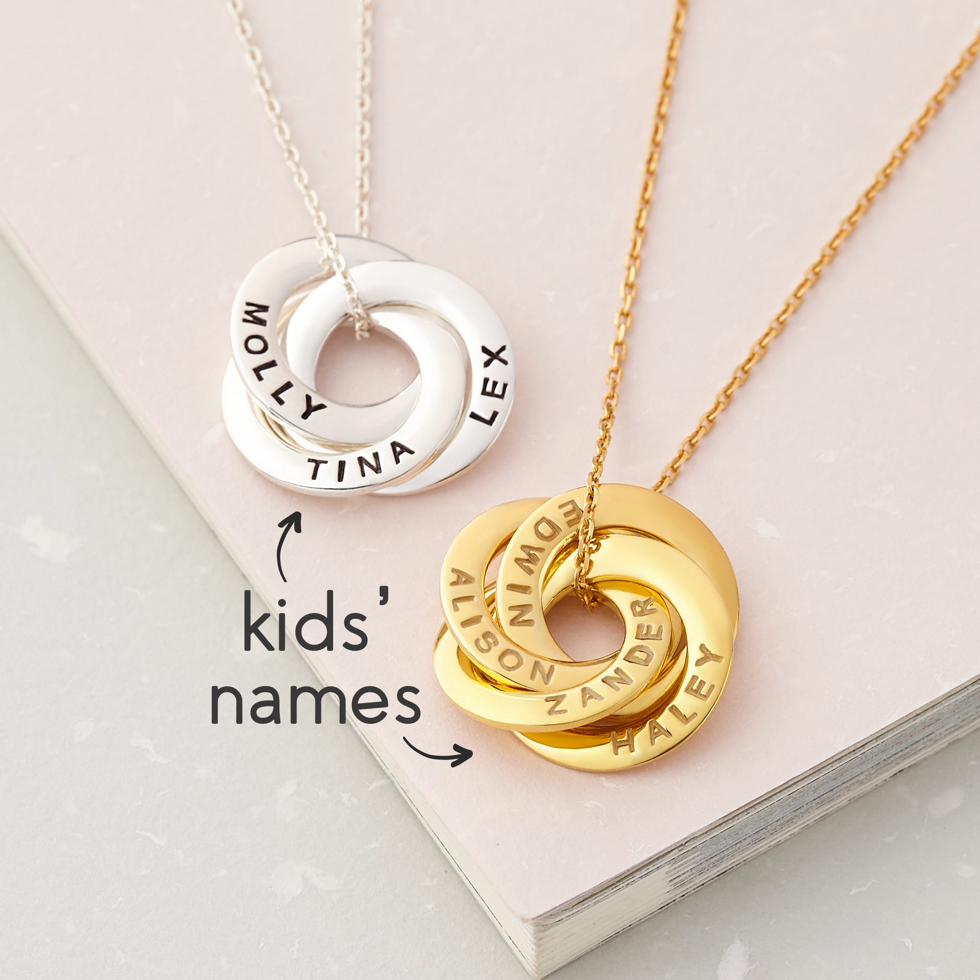 Personalized Mom Jewelry, Kids Names Necklace, Mothers Necklace