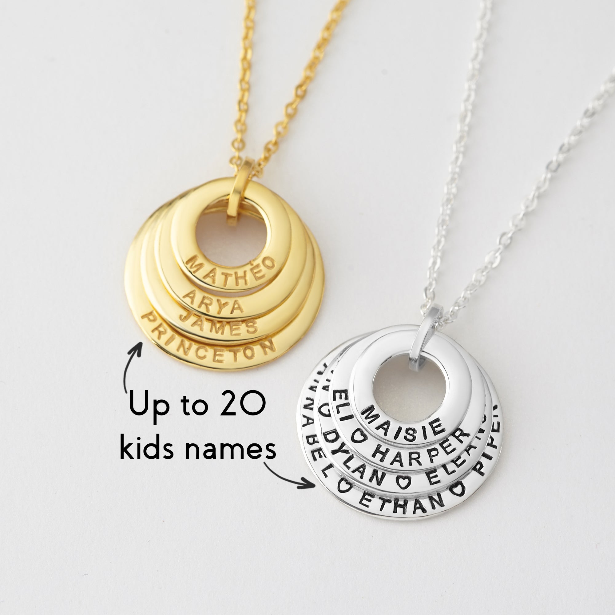 Grandchildren Necklace, Grandma Jewelry, Grandma Necklace With Names