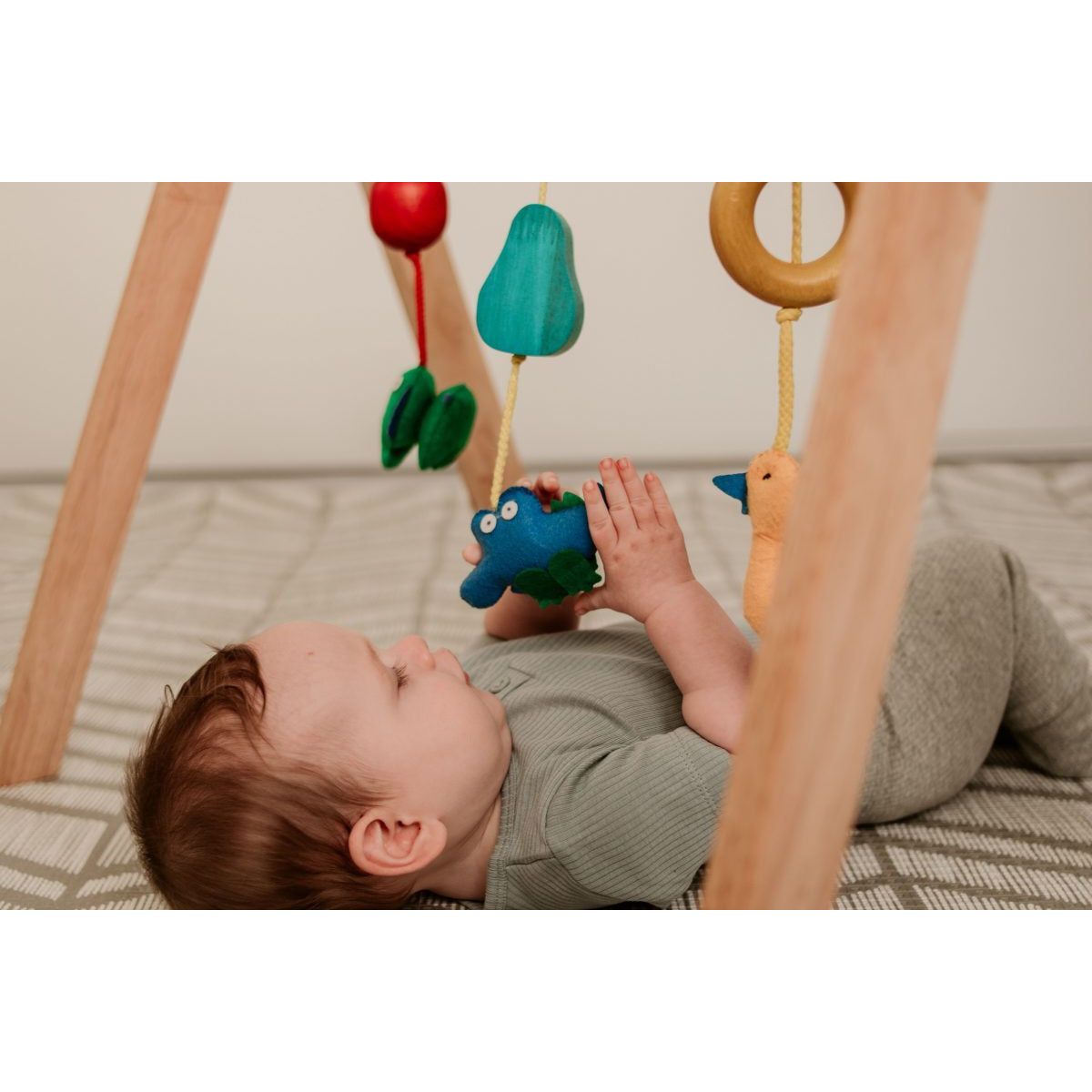 QToys Wooden Baby Gym Toy