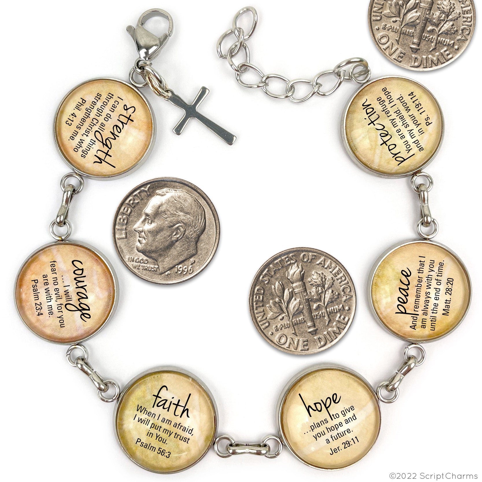 Names of GOD Scripture Bracelets - Stainless Steel Hebrew Religious
