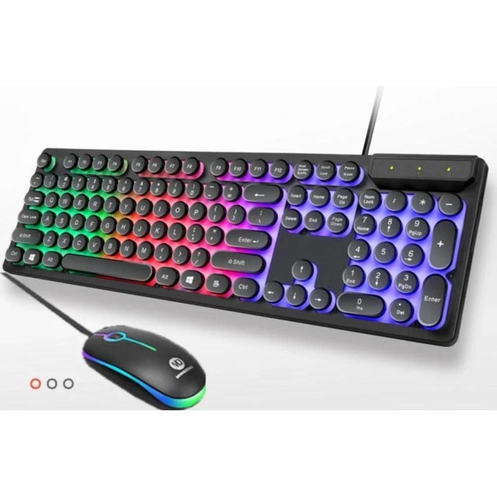 Ninja Dragons Z9i USB Wired Light Up Gaming Keyboard and Mouse Set