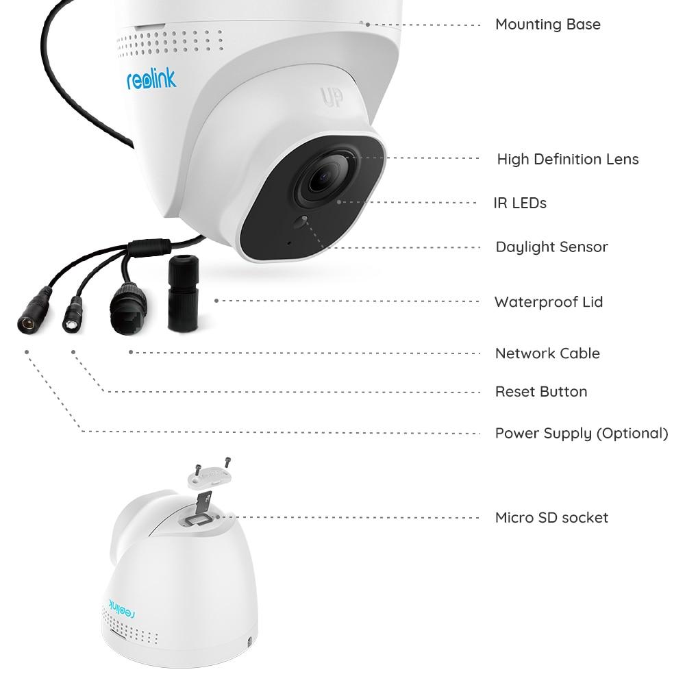 PoE Camera 5MP Outdoor Dome SD card slot Surveillance Camera CCTV