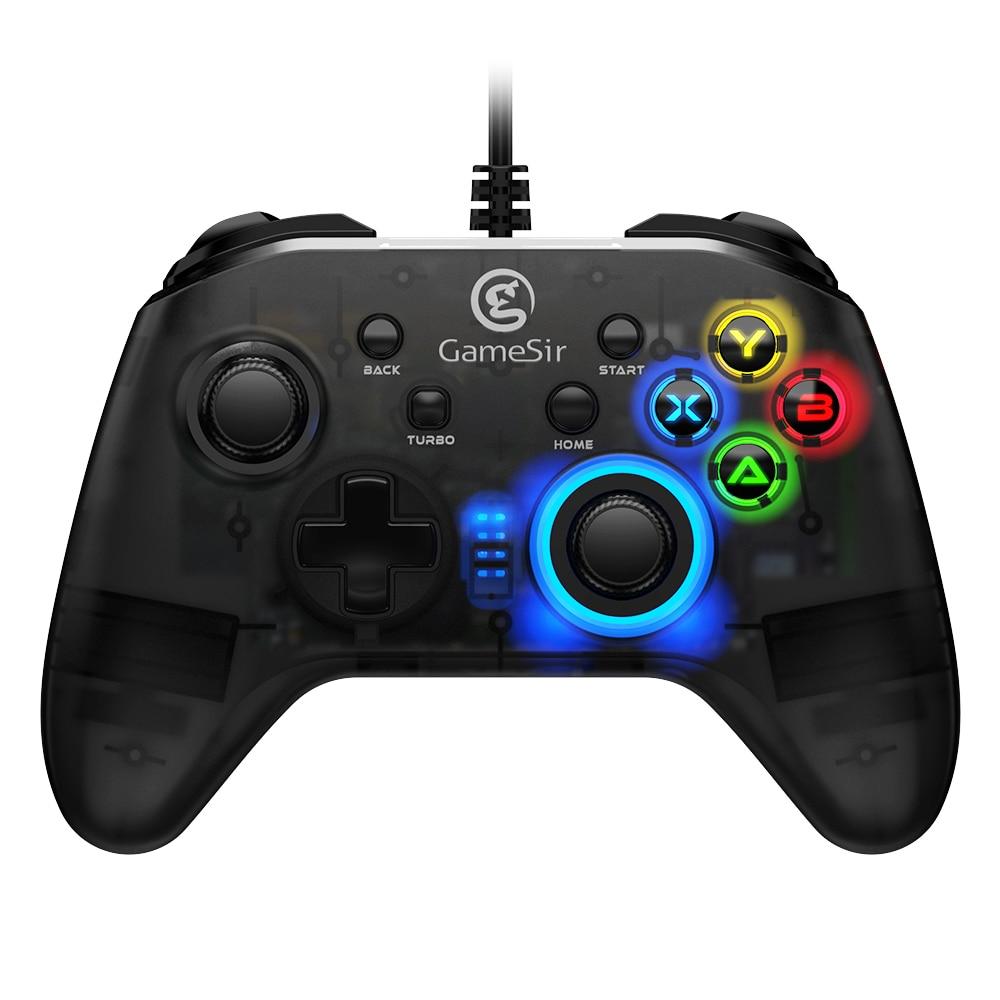 USB Wired Gaming Controller Gamepad with Asymmetric and Vibrating
