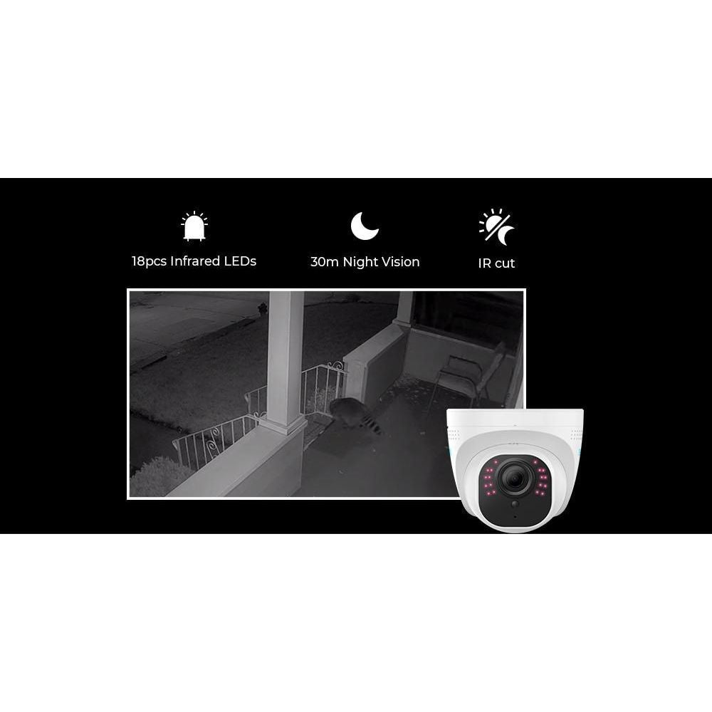 PoE Camera 5MP Outdoor Dome SD card slot Surveillance Camera CCTV