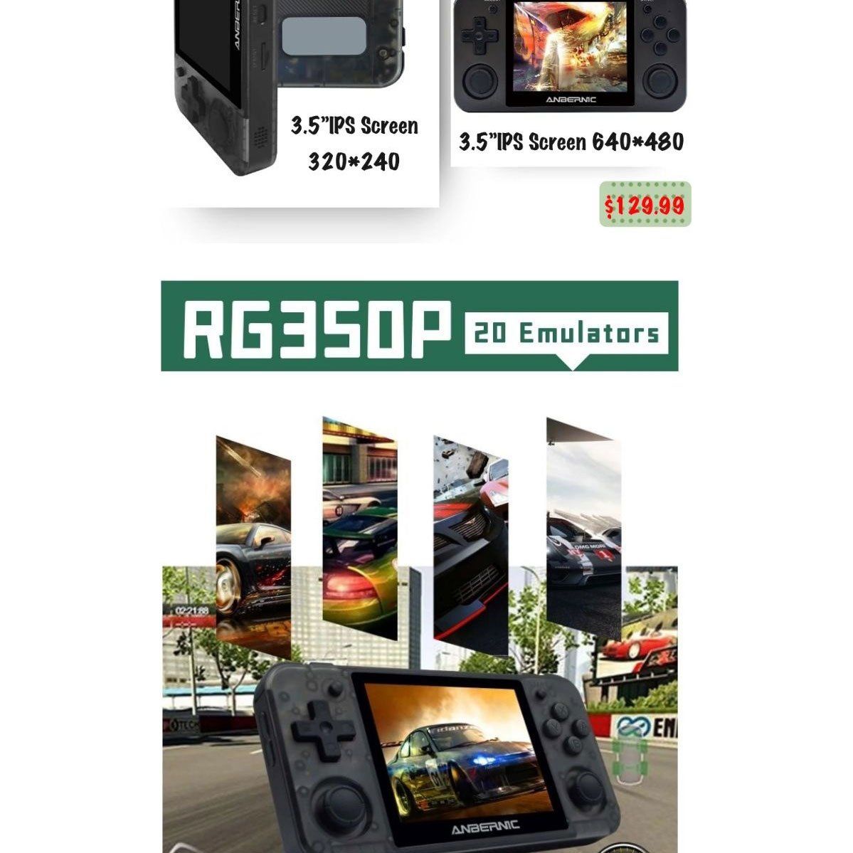RG350P RG351P Handheld Game Player HDMI Video Player PS1 64Bit IPS